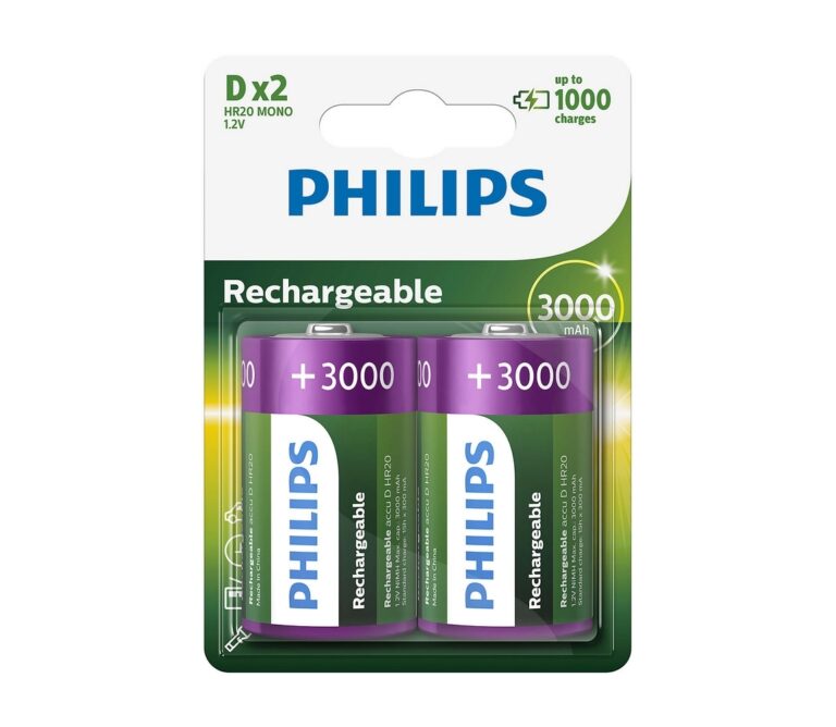 Philips Philips R20B2A300/10 - 2 ks Nabíjecí baterie D MULTILIFE NiMH/1
