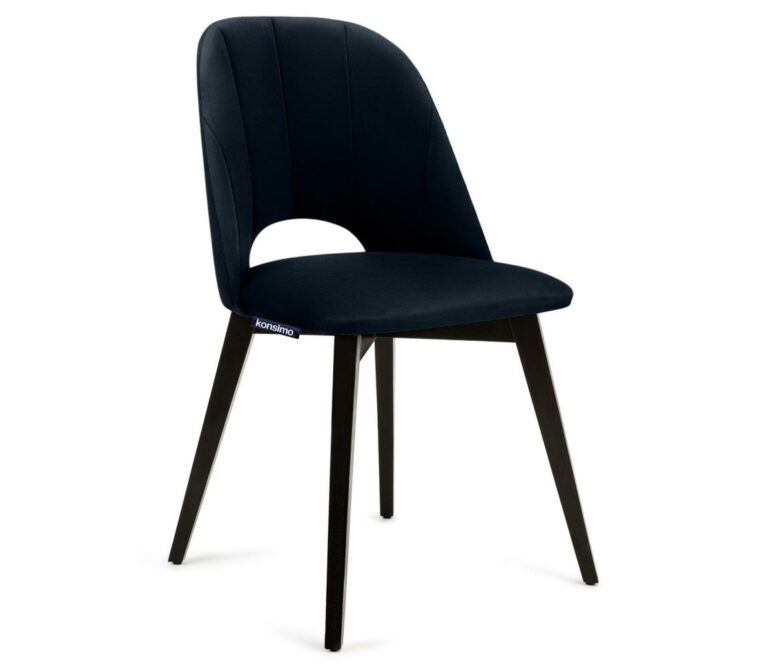 Konsimo Sp. z o.o. Sp. k. Jídelní židle BOVIO 86x48 cm tmavě modrá/buk