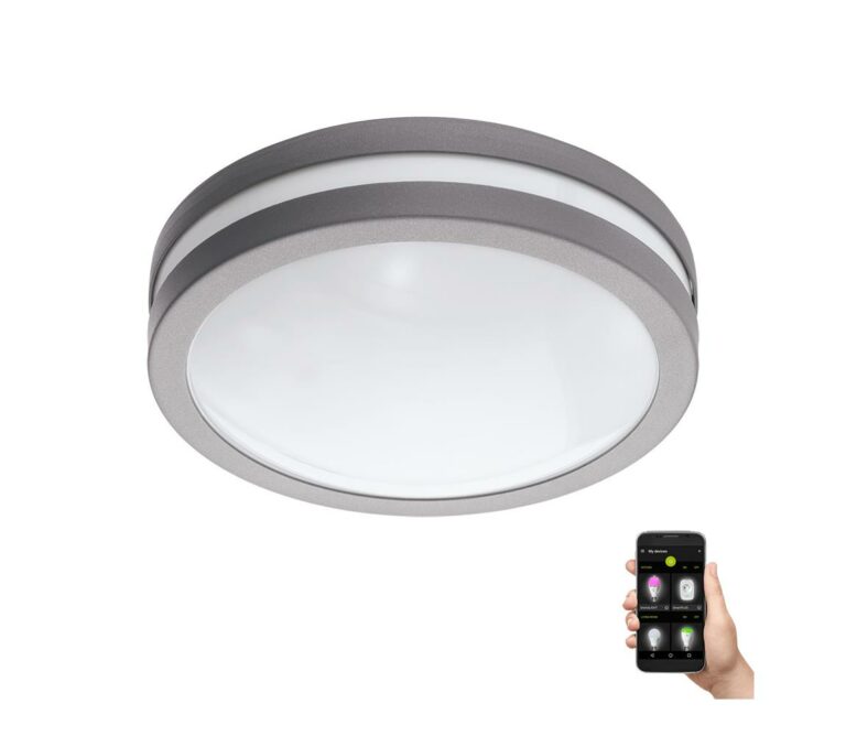 Eglo Eglo 97299 - LED Stmívatelné koupelnové svítidlo LOCANA-C LED/14W šedá IP44