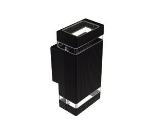 Venkovní nástěnné svítidlo LITEK 2xGU10/30W/230V IP44 černá