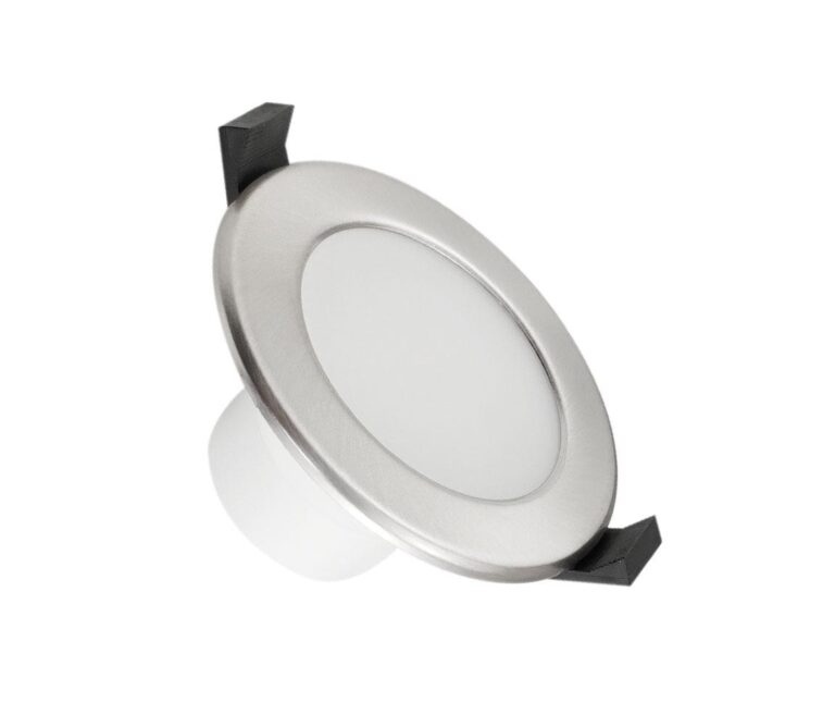 LED Koupelnové podhledové svítidlo LED/7W/230V 3000K stříbrná IP44