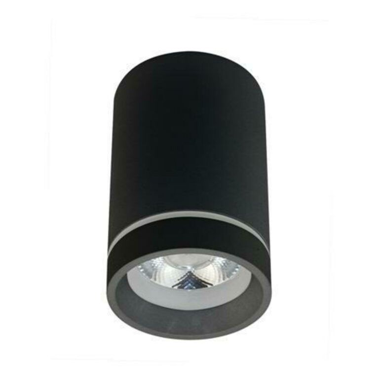 LED Stropní bodové přisazené svítidlo AZzardo Bill black AZ3376 10W 850lm 4000K IP20 6