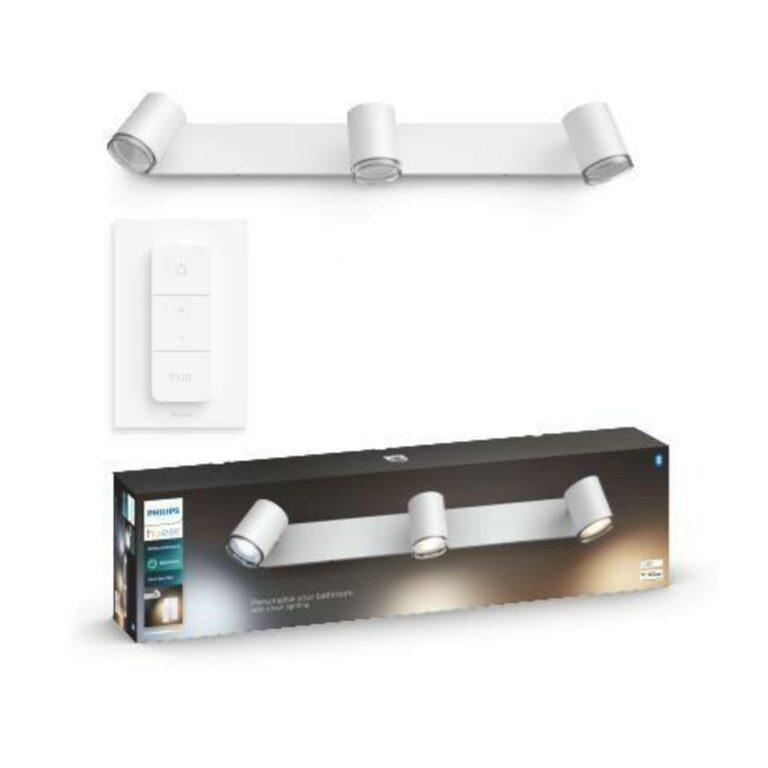 PHILIPS HUE Hue White Ambiance Bodové koupelnové svítidlo Philips Adore BT 8719514340893 LED GU10 3x5W 3x350lm 2200-6500K IP44 230V