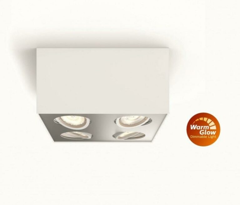 LED Bodové svítidlo Philips Box 50494/31/P0 bílé 4x4
