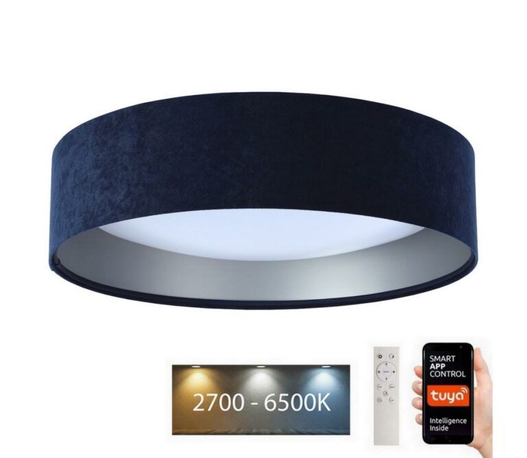 LED Stropní svítidlo SMART GALAXY LED/36W/230V Wi-Fi Tuya modrá/stříbrná + DO