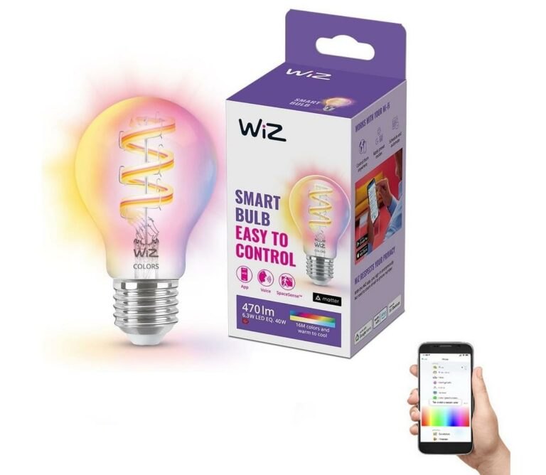 WiZ LED RGBW Stmívatelná žárovka A60 E27/6
