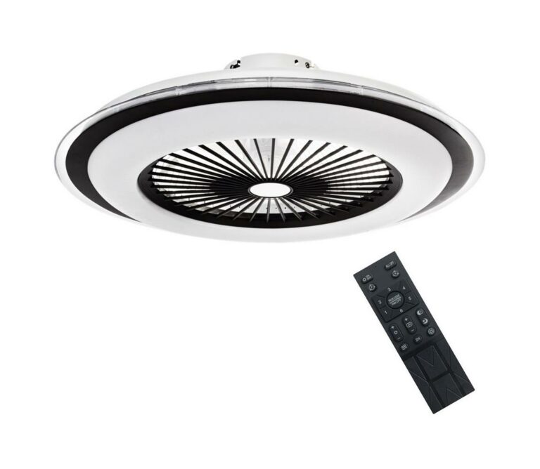 LED Stmívatelné stropní svítidlo s látorem ZONDA LED/48W/230V černá + DO