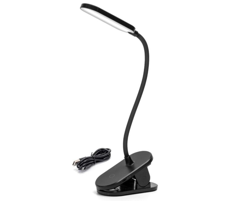 B.V.  - LED Stmívatelná nabíjecí stolní lampa s klipem LED/2