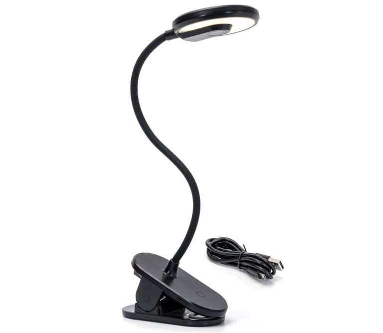 B.V.  - LED Stmívatelná nabíjecí stolní lampa s klipem LED/3W/5V černá
