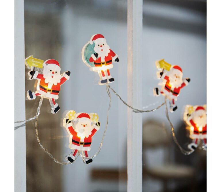 LED okenní řetěz - Santa