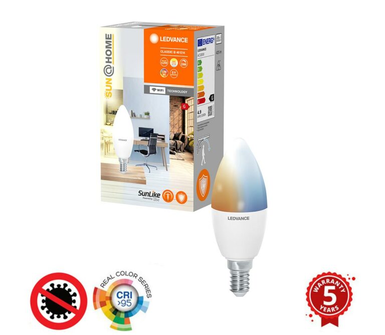 Ledvance LED Stmívatelná antibakteriální žárovka B40 E14/4