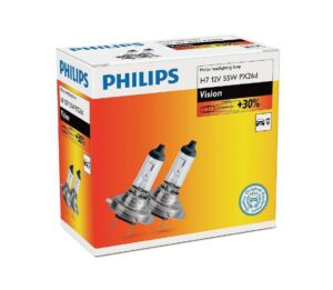 Philips SADA 2x Autožárovka Philips VISION 12972PRC2 H7 PX26d/55W/12V 3200K