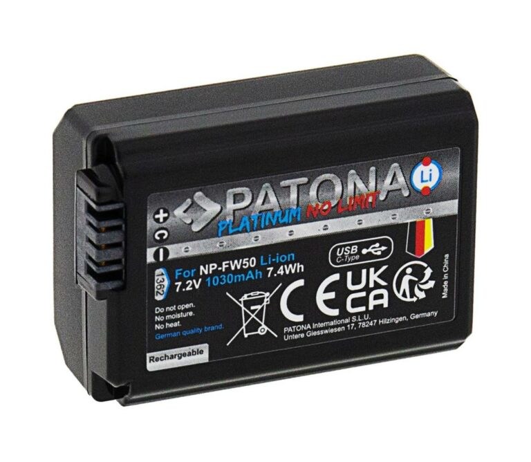 PATONA PATONA - Aku Sony NP-FW50 1030mAh Li-Ion Platinum USB-C nabíjení