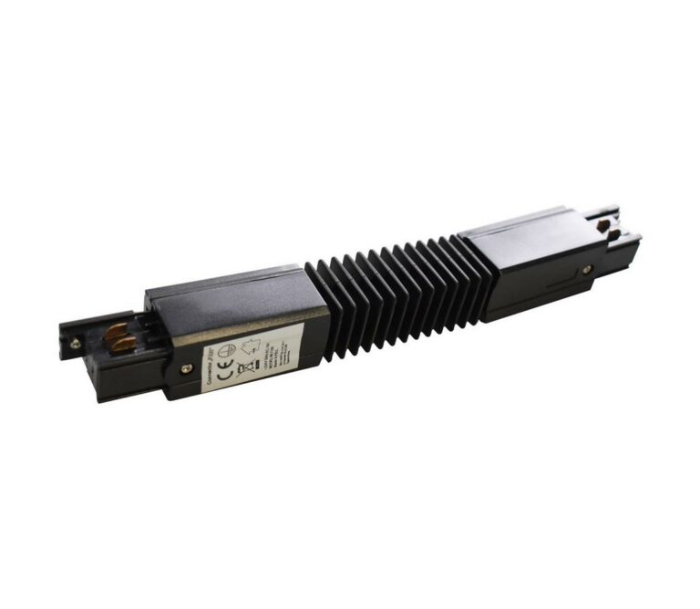 Konektor pro svítidla v lištovém systému 3-fázový TRACK černá typ Flexi