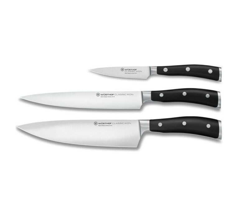 Wüsthof Wüsthof - Sada kuchyňských nožů CLASSIC IKON 3 ks černá