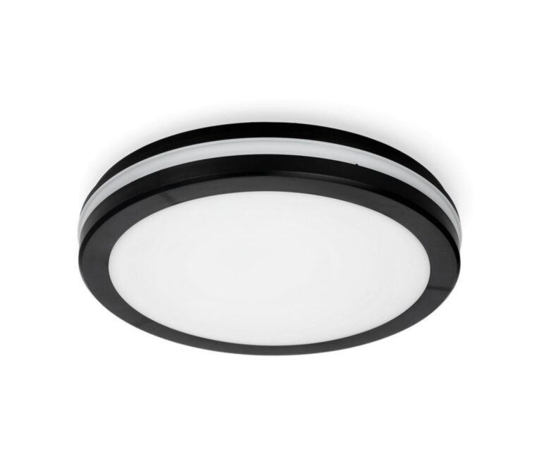 LED Koupelnové stropní svítidlo LED/24W/230V IP65 pr. 30 cm černá