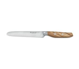 Wüsthof Wüsthof - Kuchyňský nůž zoubkovaný AMICI 14 cm olivové dřevo
