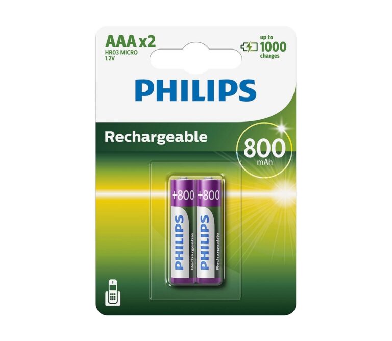Philips Philips R03B2A80/10 - 2 ks Nabíjecí baterie AAA MULTILIFE NiMH/1