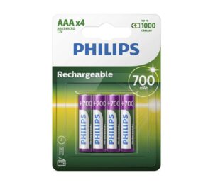Philips Philips R03B4A70/10 - 4 ks Nabíjecí baterie AAA MULTILIFE NiMH/1