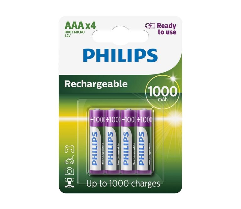Philips Philips R03B4RTU10/10 - 4 ks Nabíjecí baterie AAA MULTILIFE NiMH/1