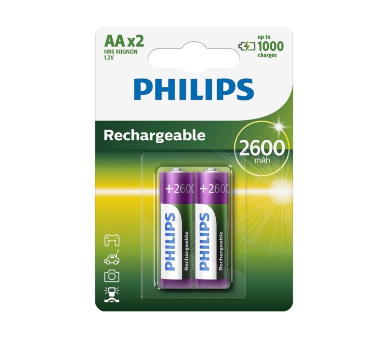 Philips Philips R6B2A260/10 - 2 ks Nabíjecí baterie AA MULTILIFE NiMH/1