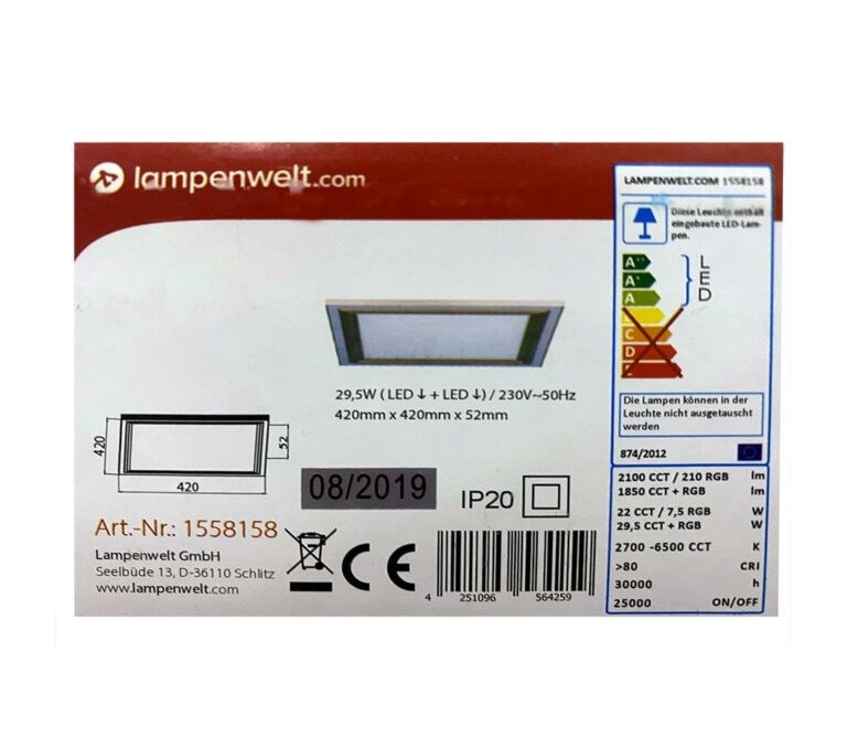 Lampenwelt Lampenwelt - LED RGBW Stmívatelné stropní svítidlo LYNN LED/29