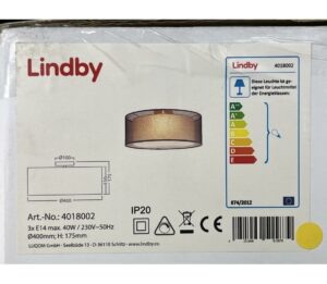 Lindby Lindby - Stropní svítidlo NICA 3xE14/40W/230V
