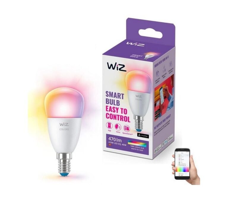 WiZ LED RGBW Stmívatelná žárovka P45 E27/4