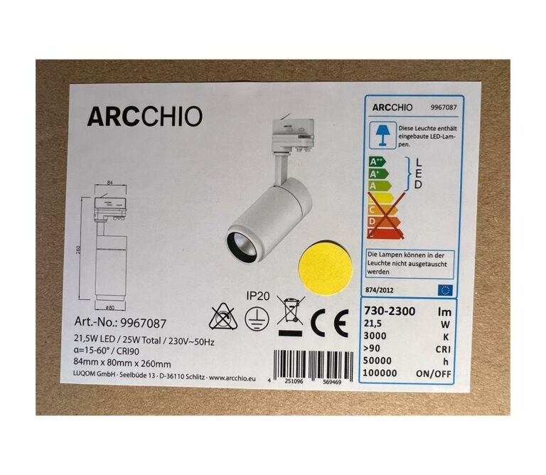 Arcchio Arcchio - LED Bodové svítidlo do lištového systému NANNA LED/21