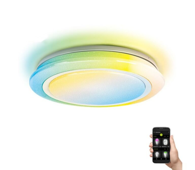 B.V.  - LED RGBW Stmívatelné koupelnové svítidlo LED/27W/230V 40 cm Wi-Fi IP44