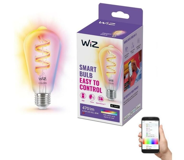 WiZ LED RGBW Stmívatelná žárovka ST64 E27/6