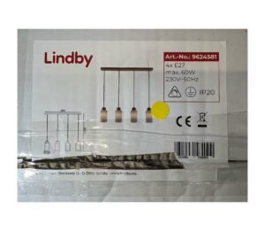 Lindby Lindby - Lustr na lanku NICUS 4xE27/60W/230V