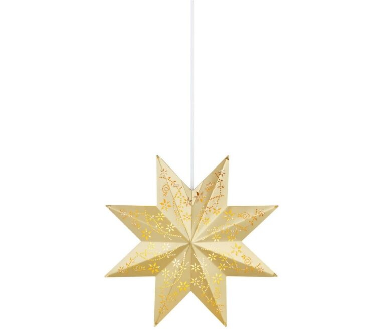 Markslöjd 704695 - Vánoční dekorace SILVA 1xE14/25W/230V pr. 30 cm zlatá