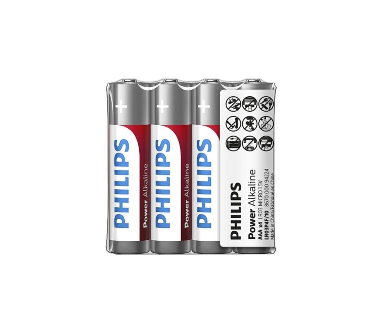 Philips Philips LR03P4F/10 - 4 ks Alkalická baterie AAA POWER ALKALINE 1