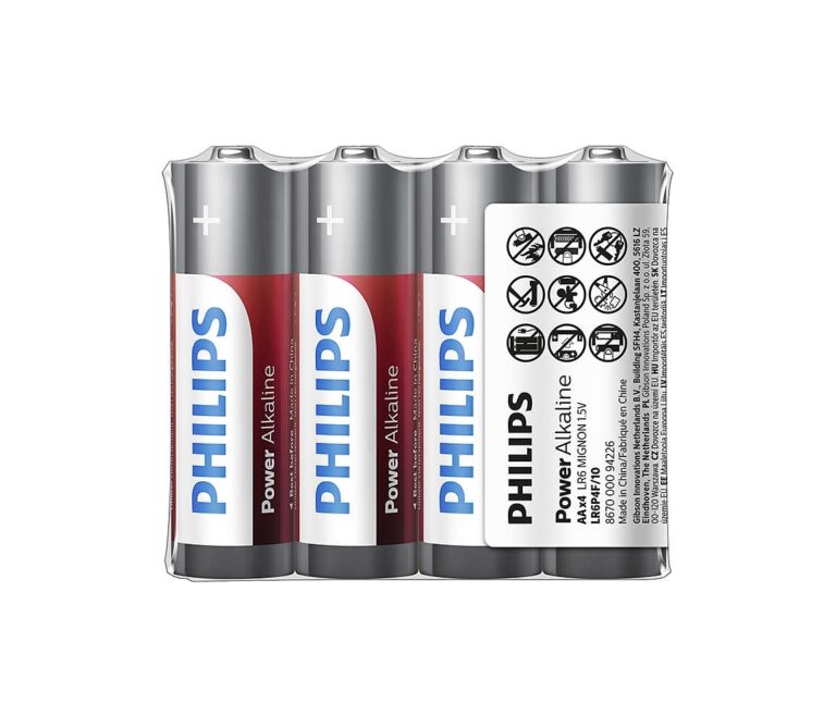 Philips Philips LR6P4F/10 - 4 ks Alkalická baterie AA POWER ALKALINE 1