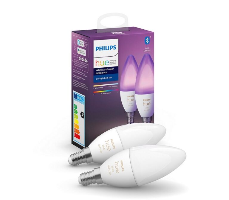 Philips SADA 2x LED Stmívatelná žárovka Philips Hue WHITE AND COLOR E14/5