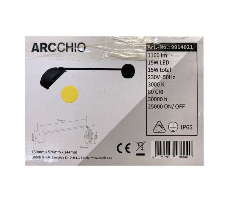 Arcchio Arcchio - LED Venkovní nástěnné svítidlo GRAYSON LED/15W/230V IP65