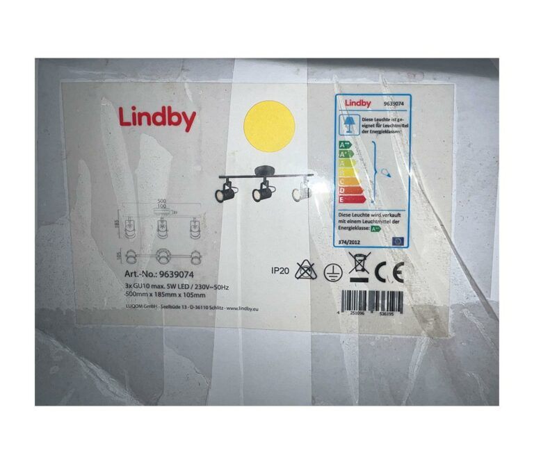 Lindby Lindby - Bodové svítidlo CANSU 3xGU10/5W/230V