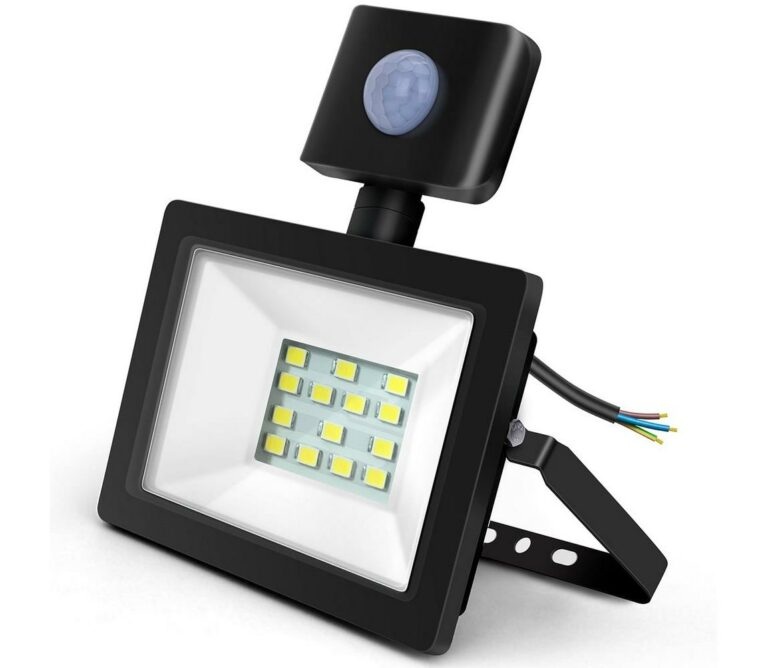 B.V.  - LED Reflektor se senzorem LED/10W/230V 6400K IP65 černá