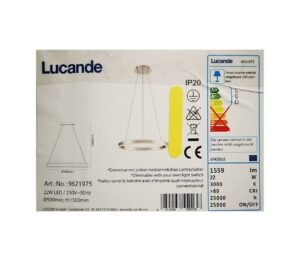Lucande Lucande - LED Stmívatelný lustr na lanku LYANI LED/20