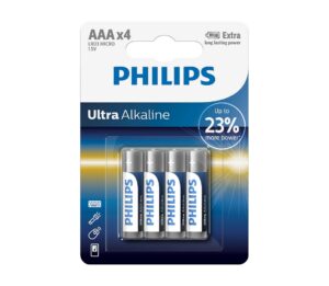 Philips Philips LR03E4B/10 - 4 ks Alkalická baterie AAA ULTRA ALKALINE 1