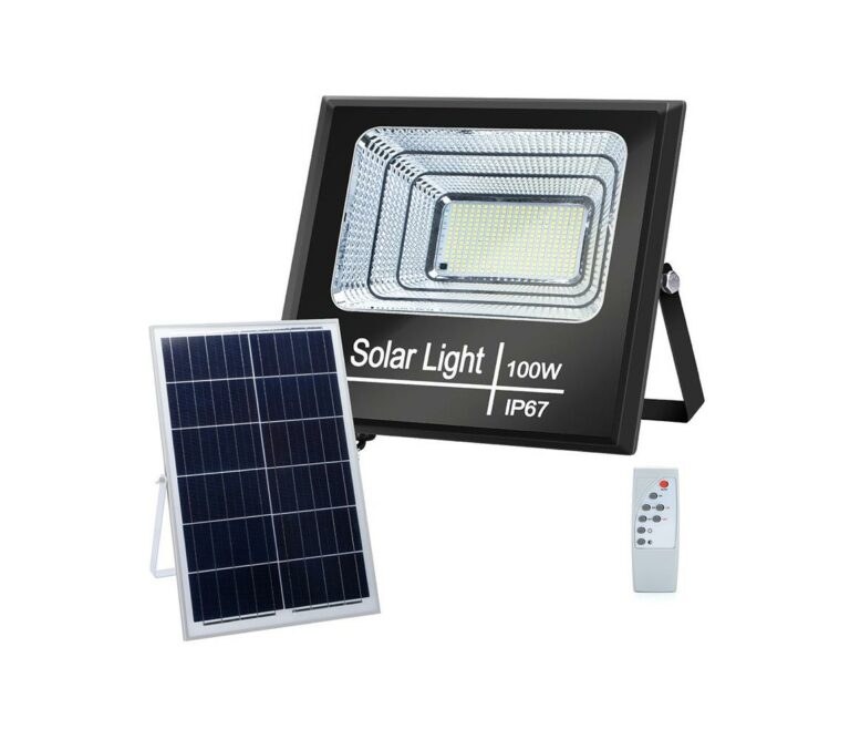 B.V.  - LED Stmívatelný solární reflektor LED/100W/3