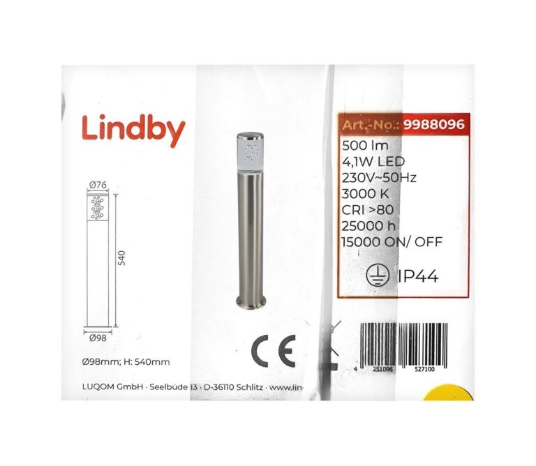 Lindby Lindby - LED Venkovní lampa BELEN LED/4