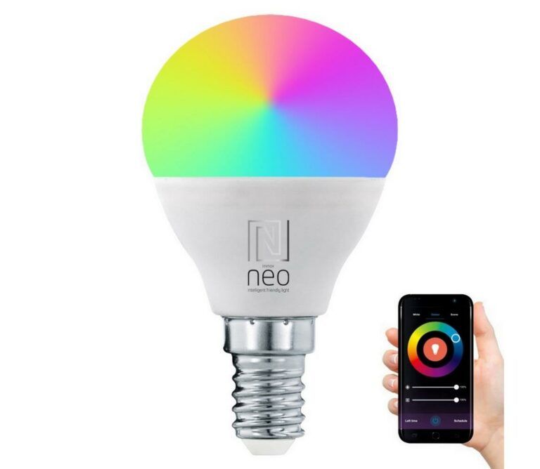 NEO LITE Smart žárovka LED E14 6W RGB+CCT barevná a bílá