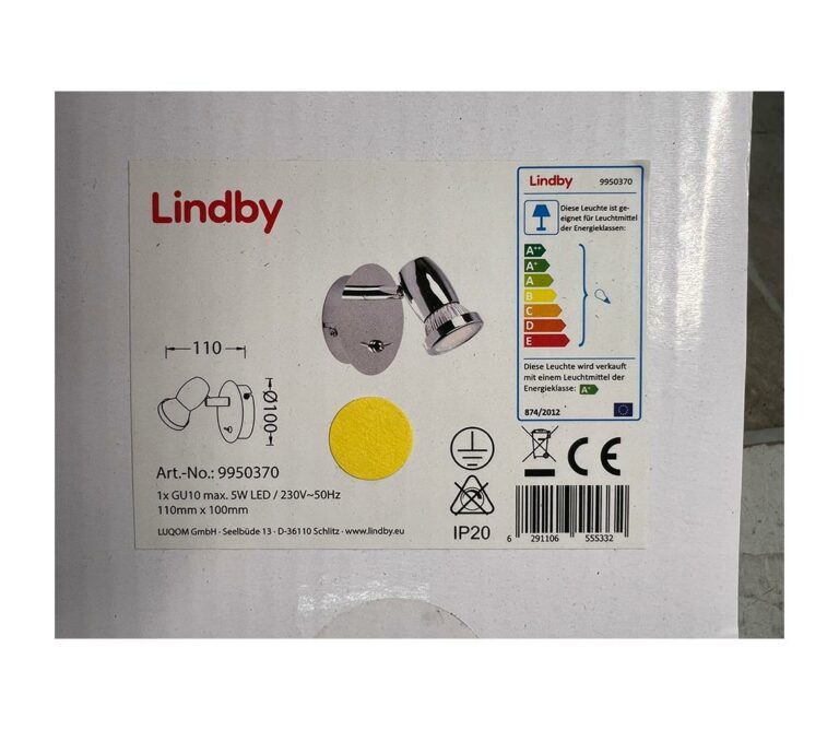 Lindby Lindby - LED Nástěnné bodové svítidlo ARMINIUS 1xGU10/5W/230V