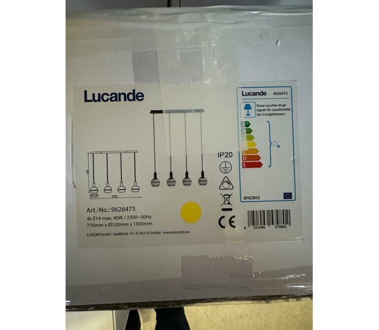 Lucande Lucande - Lustr na lanku ABLY 4xE14/40W/230V