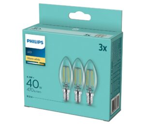 Philips SADA 3x LED Žárovka Philips B35 E14/4