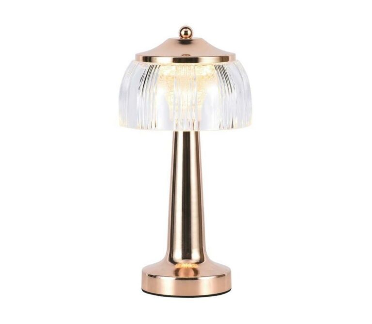 LED Stmívatelná stolní lampa LED/1W/5V 3000-6000K 1800 mAh rose gold