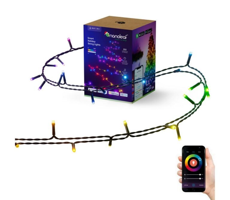 Nanoleaf LED RGBW Venkovní vánoční řetěz ESALS 250xLED 2x10m 2700-6500K Wi-Fi IP44