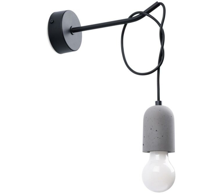 SL.1163 - Nástěnná lampa NESO 1xE27/15W/230V beton